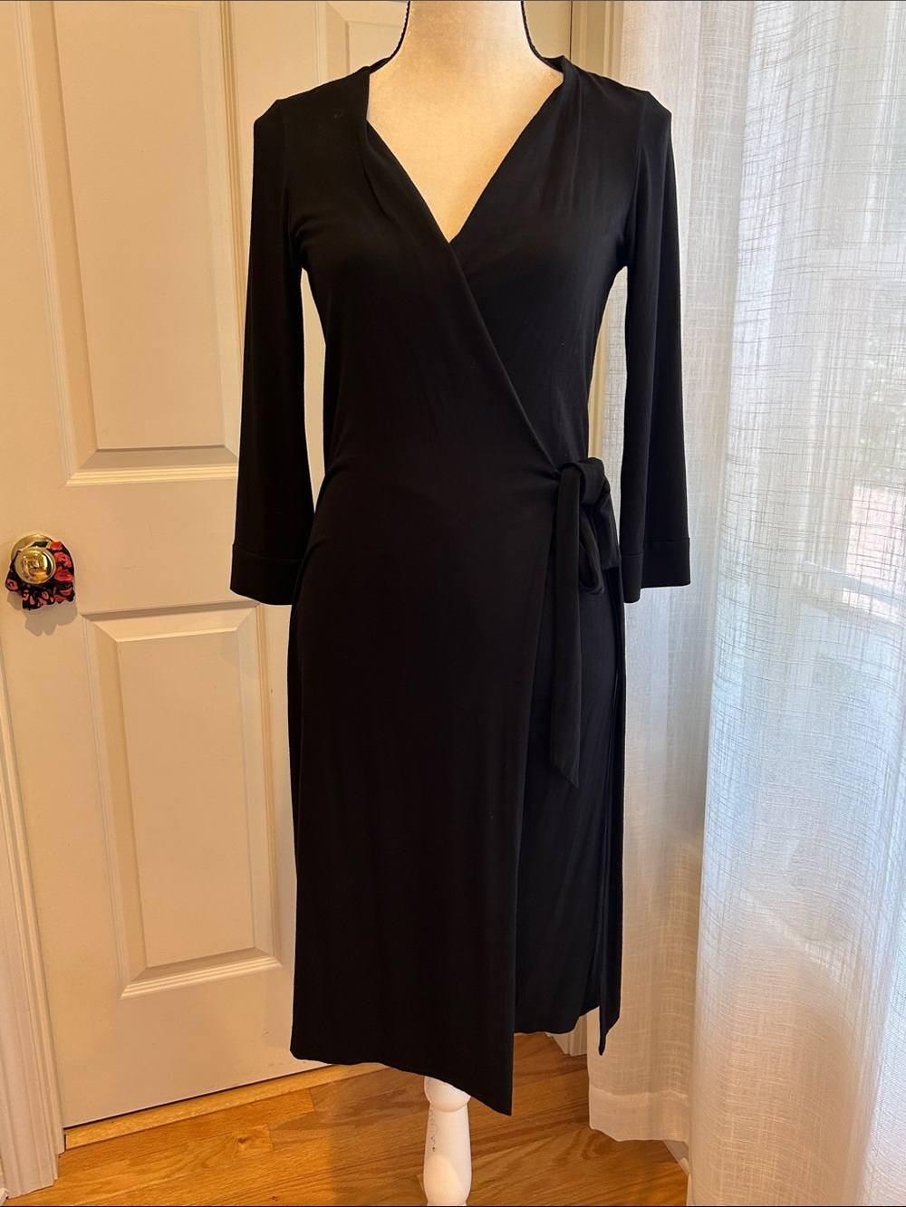 Classic Diane Von Furstenberg Black Wrap Dress